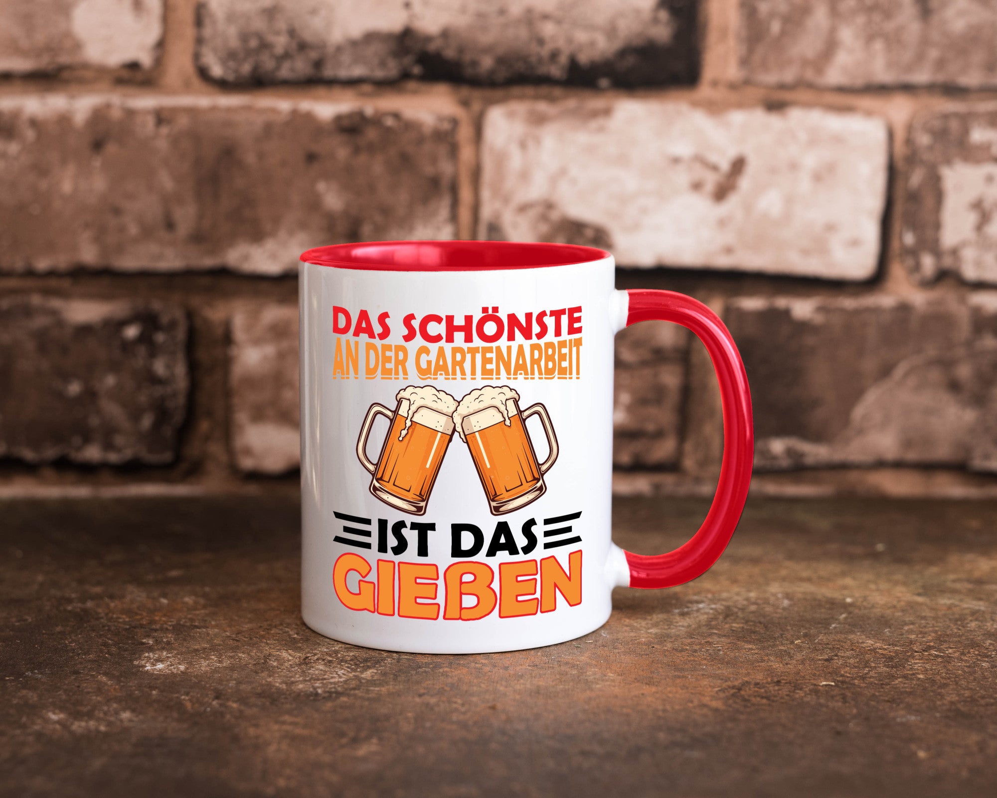 Das schönste an gartenarbeit ist Gießen | Biertrinker Geschenkidee Arbeit