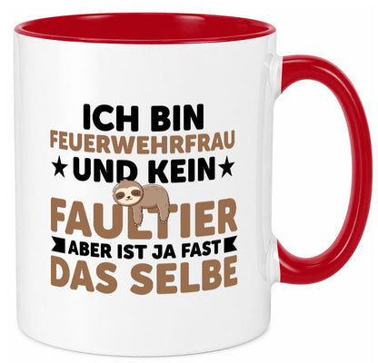 Ich bin kein Faultier: Feuerwehrfrau | Feuerwehr lustiger Spruch Geschenk