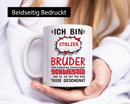 Stolzer Bruder | fantastische Schwester Geschwister lustig Humor Geschenkidee