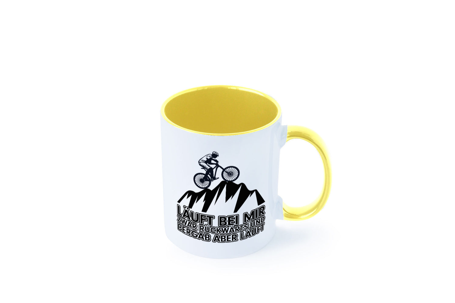 Läuft bei mir | Pechvogel Tasse Radfahrer Statement Humor Geschenkidee