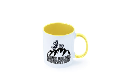 Läuft bei mir | Pechvogel Tasse Radfahrer Statement Humor Geschenkidee