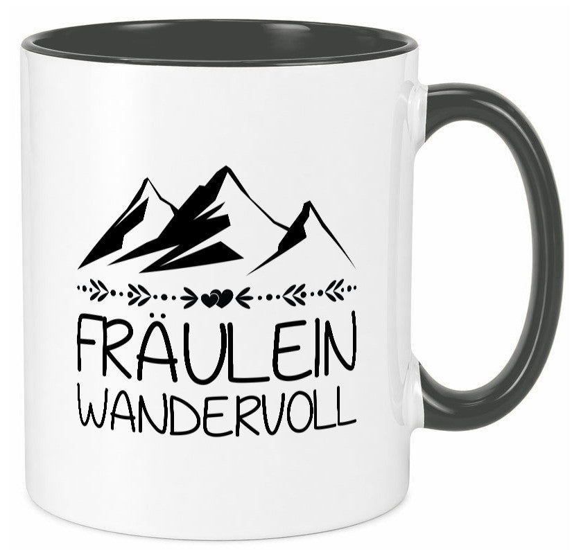 Fräulein Wandervoll | Berge Geschenkidee Humor Tasse