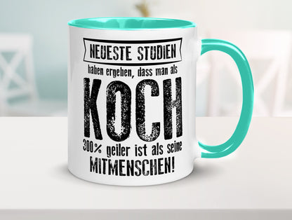 Neuste Studien: Koch | Chefkoch Humor Arbeit Kollegen Büro Geschenkidee Tasse