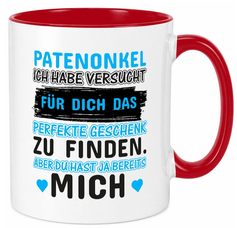 Patenonkel Tasse | lustiger Spruch Pate Onkel Geschenkidee Humor