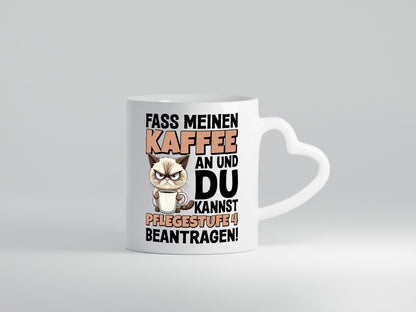 Fass meinen Kaffee an | Pflegestufe 4 Krankenschwester v4 Geschenk Humor