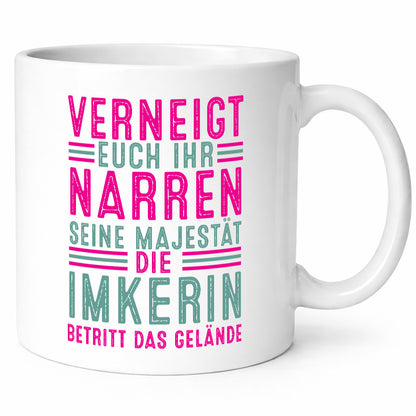 Verneigt euch: Imkerin | Imkerei Geschenkidee Humor Tasse