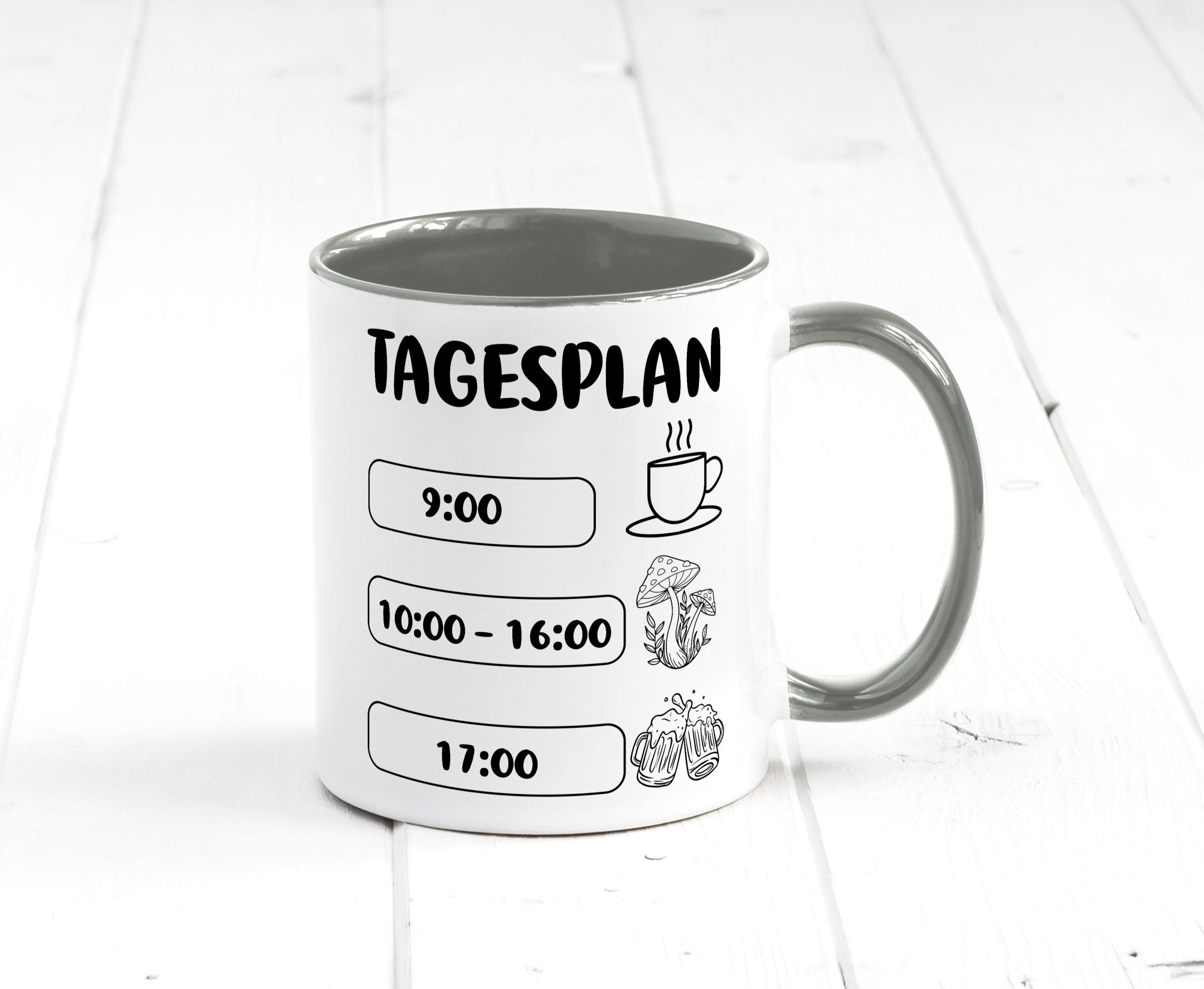 Tagesplan Pilzsammler | Pilze Wald v2 Geschenk Humor Geschenkidee lustiger