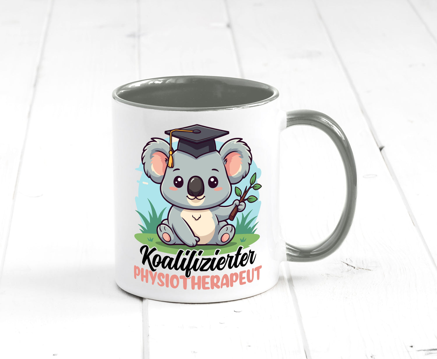 Koalifizierter Physiotherapeut Geschenk Humor Geschenkidee lustiger Spruch Tasse