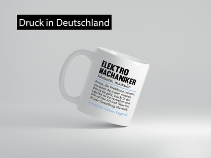 Elektromechaniker | Beruf Mechaniker Elektrik Geschenkidee Arbeit Kollegen Büro