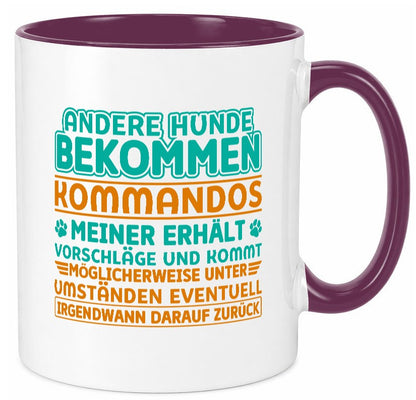 Hunde Training | Hundebesitzer Tasse Hundekommando vl10 Geschenk Tierliebhaber