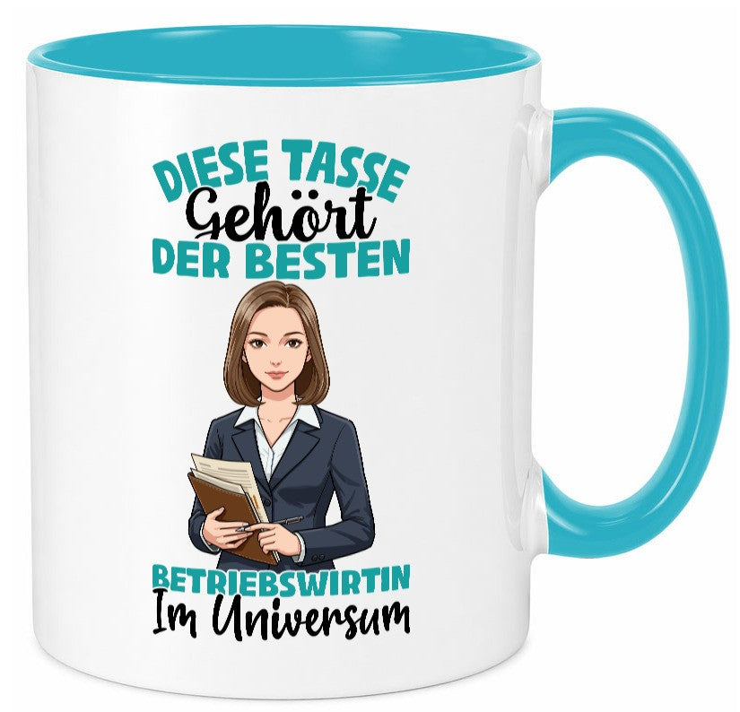 Im Universum: Betriebswirtin | Betriebswirtschaft Geschenk Humor Geschenkidee Tasse