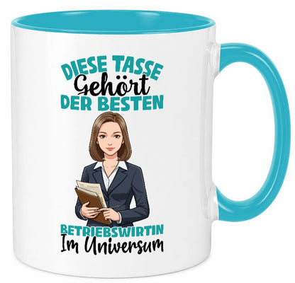Im Universum: Betriebswirtin | Betriebswirtschaft Geschenk Humor Geschenkidee Tasse