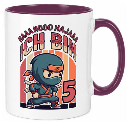 5. Geburtstag | Ninja Junge 5 Jahre Humor Geschenkidee Tasse