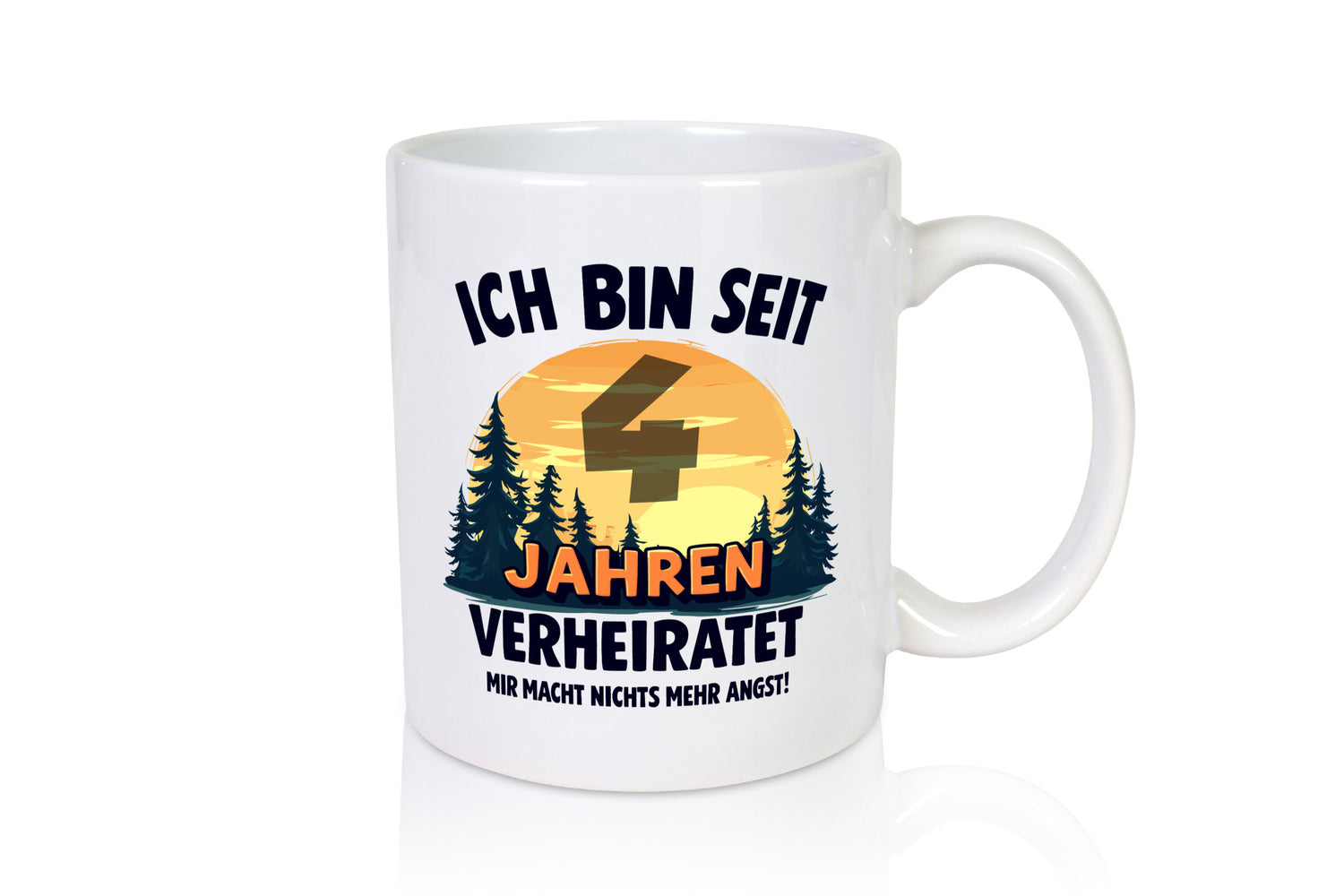 Ich bin Verheiratet | 4. Hochzeitstag Ehepaar Humor Geschenkidee Tasse