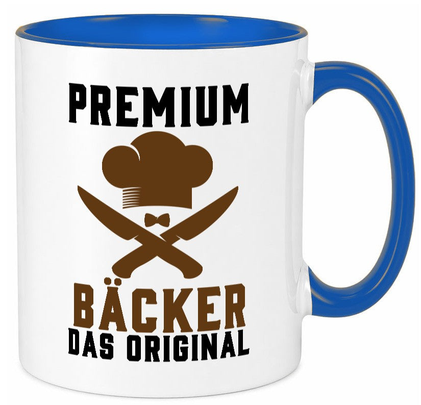 Premium Bäcker das Orginal Humor Geschenkidee Tasse