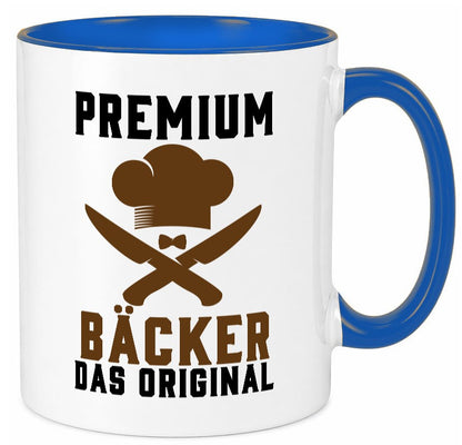 Premium Bäcker das Orginal Humor Geschenkidee Tasse