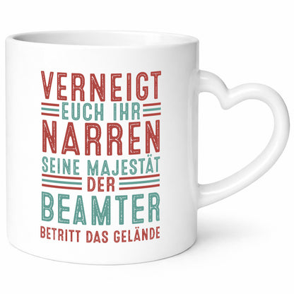 Verneigt euch: Beamter | Verbeamtung Dienst v2 Geschenkidee Humor Tasse