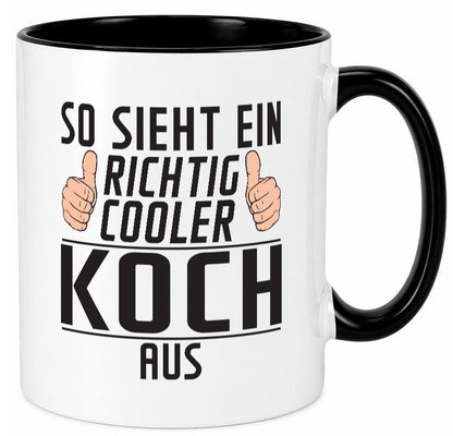 Richtig Cooler Koch | Chefkoch Humor Arbeit Kollegen Büro Geschenkidee Tasse