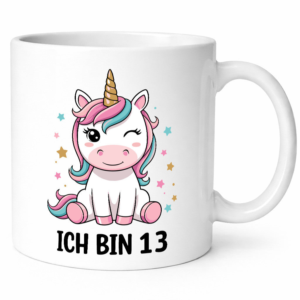 13. Geburtstag | 13 Jahre Einhorn Mädchen Geschenkidee Humor Tasse