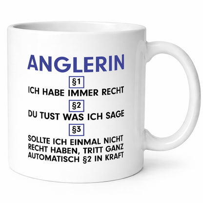 Ich habe immer Recht Anglerin | Angeln Fischerin v2 Geschenk Humor Geschenkidee