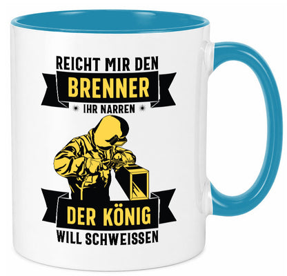 König will schweissen | Schweisser Sterne lustiger Spruch Geschenk Humor