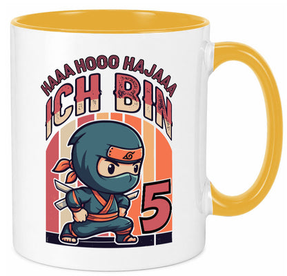5. Geburtstag | Ninja Junge 5 Jahre Humor Geschenkidee Tasse