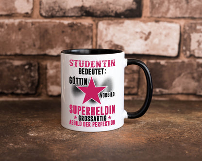 Bedeutung von Studentin | Uni Studium Universität Geschenkidee Humor Tasse