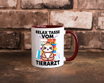 Relax Tasse: Tierarzt | Tiermedizin Mediziner Geschenkidee Tierliebhaber Humor