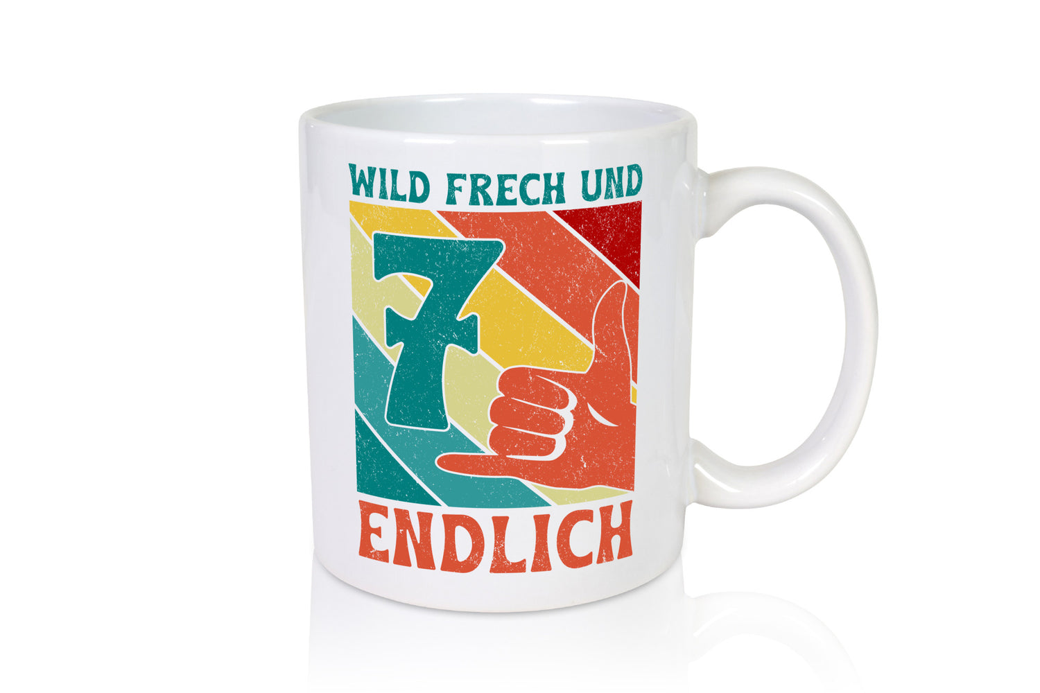 7. Geburtstag | 7 Jahre Wild und Frech lustiger Spruch Geschenk Geschenkidee