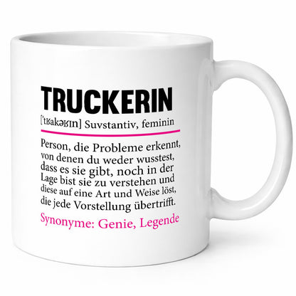 Truckerin | Spruch LKW Fahrerin Beruf Humor Geschenk Arbeit Kollegen Büro
