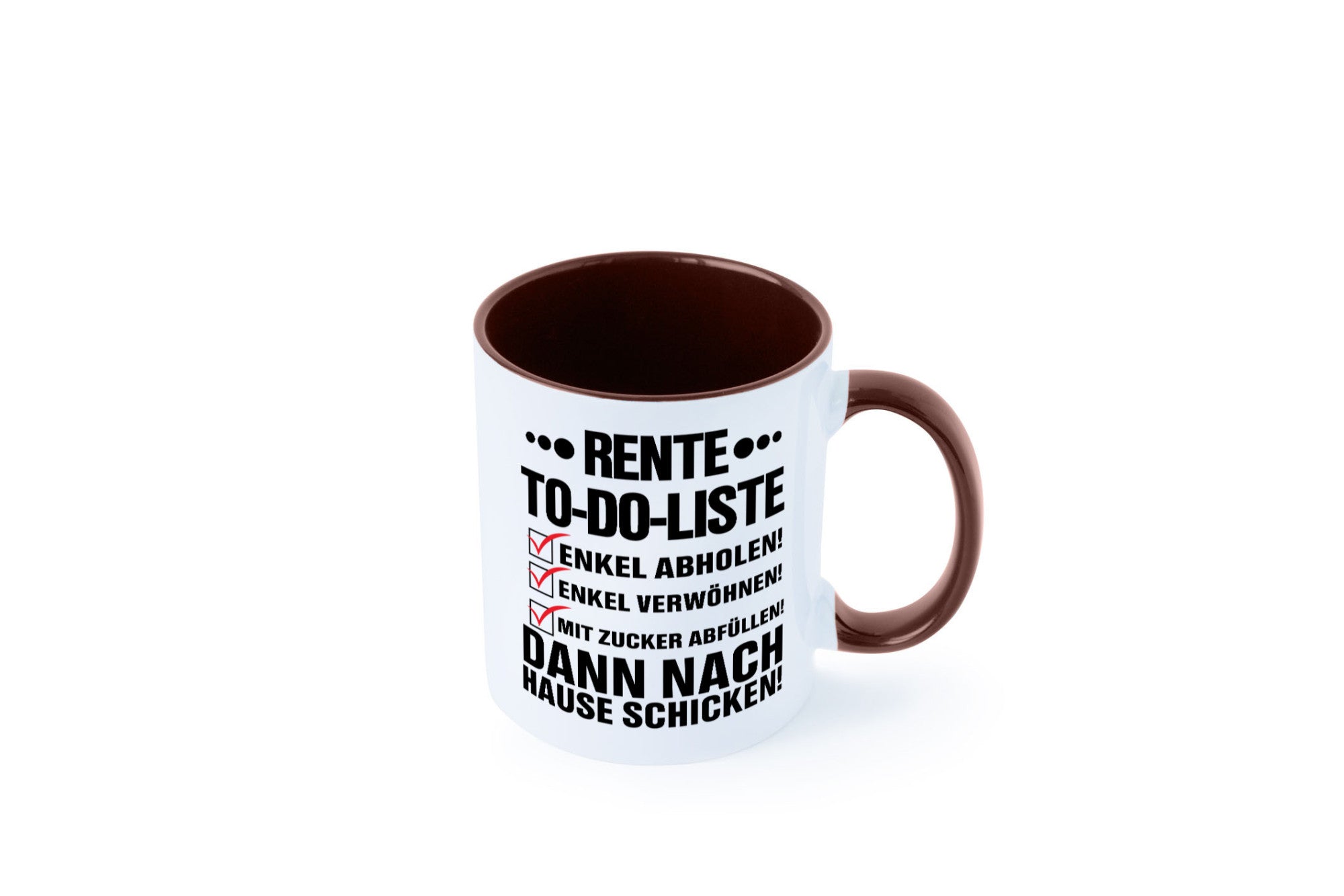 Rente To-Do-Liste | Rentner Tasse Enkel verwöhnen Geschenk Ruhestand Jubiläum