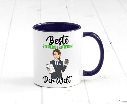 Beste Steuerberaterin | Steuer Beratung v2 Geschenkidee Humor Tasse