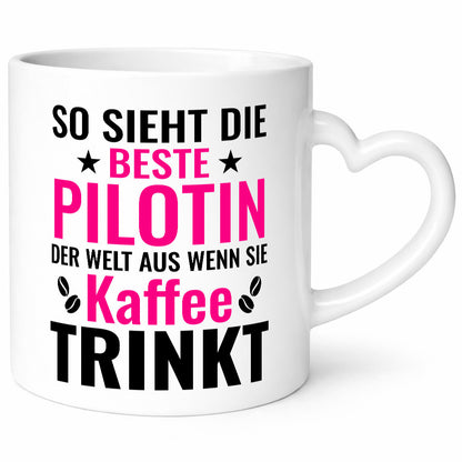 Kaffee trinkt: Pilotin | Definition Piloten Humor Geschenkidee Tasse