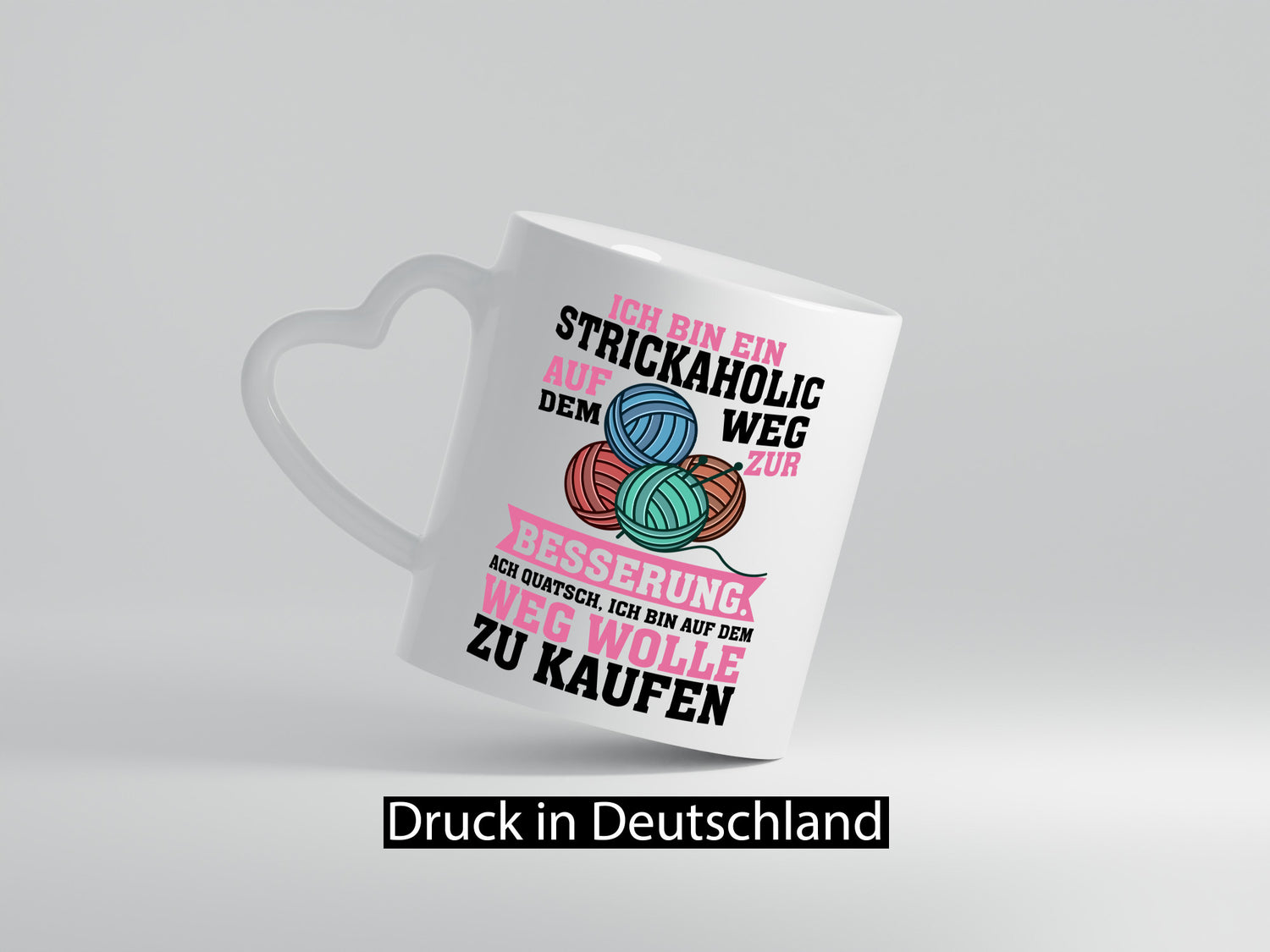 Ich bin ein Strickaholic | Stricken Strickzubehör lustig Humor Geschenkidee