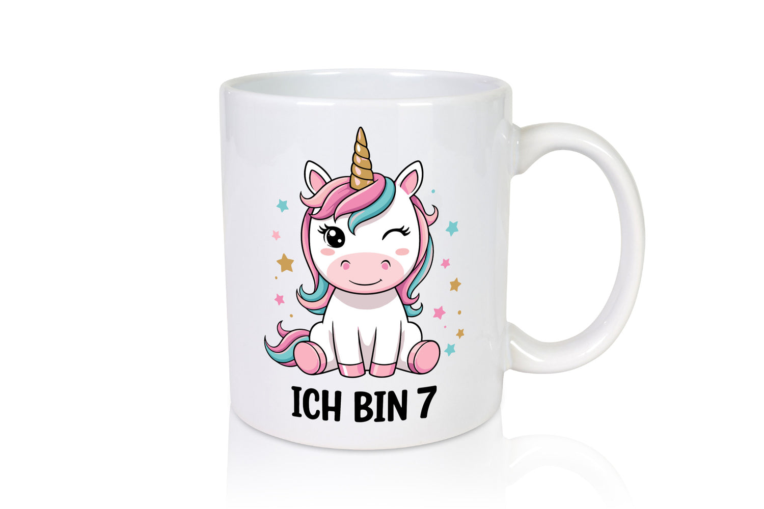 7. Geburtstag | 7 Jahre Einhorn Mädchen v2 Humor Geschenkidee Tasse