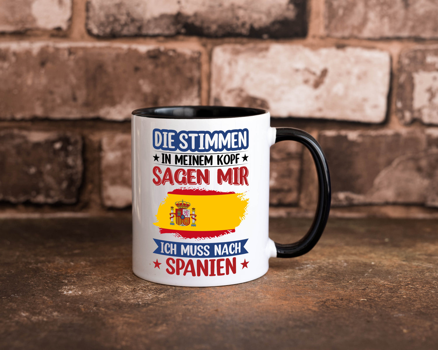 Spanien | Urlaub Stimmen in meinem Kopf Traumland v2 lustiger Spruch Geschenk