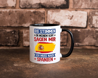 Spanien | Urlaub Stimmen in meinem Kopf Traumland v2 lustiger Spruch Geschenk