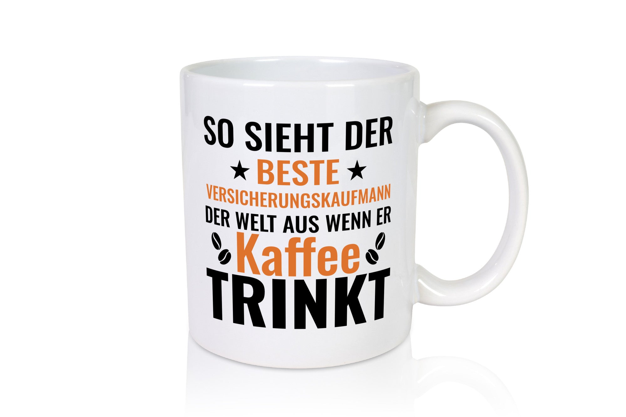 Kaffee trinkt: Versicherungskaufmann | Kaufmann lustiger Spruch Geschenk Humor