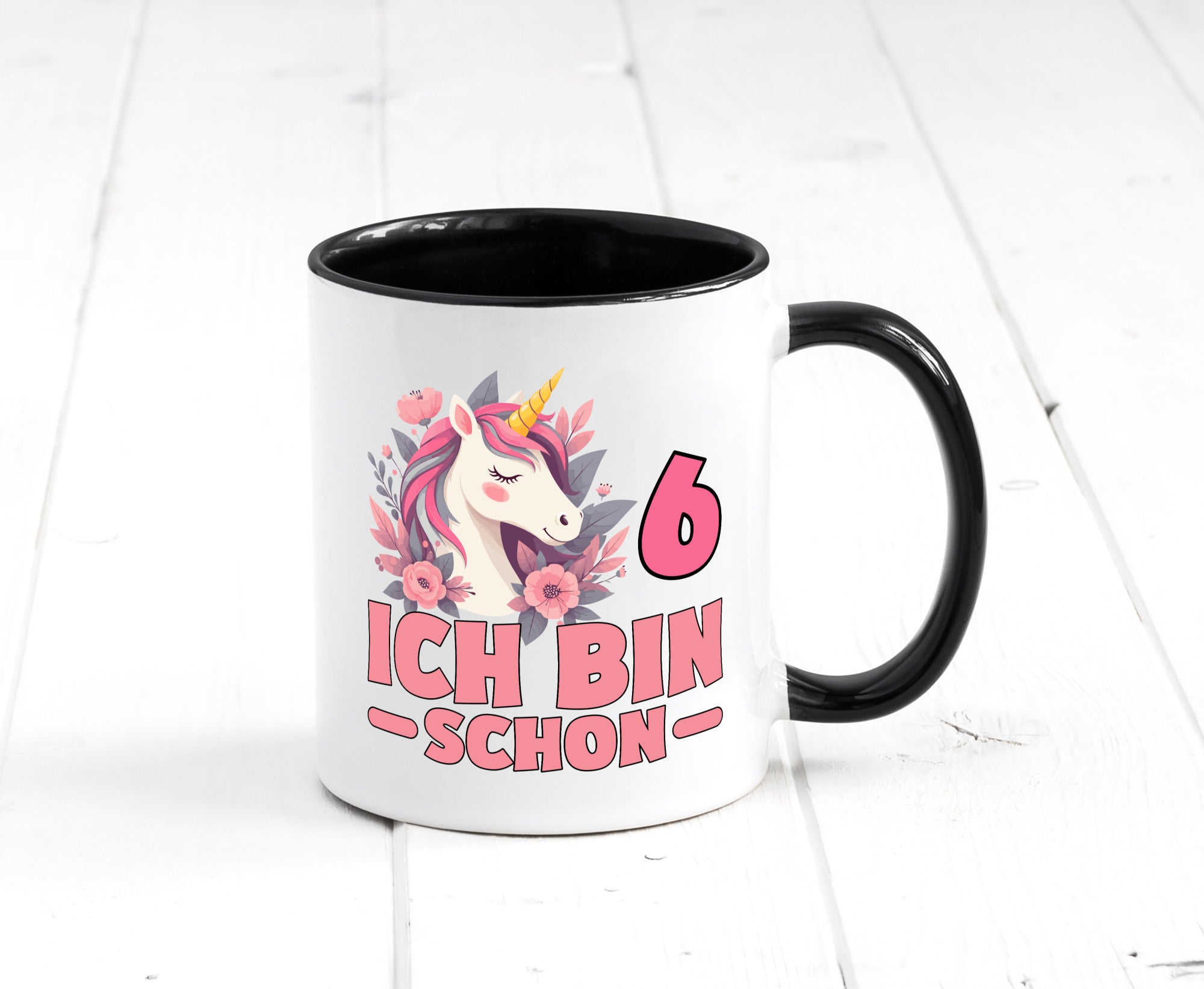 6. Geburtstag | 6 Jahre Einhorn bin schon Mädchen Geschenk Geschenkidee