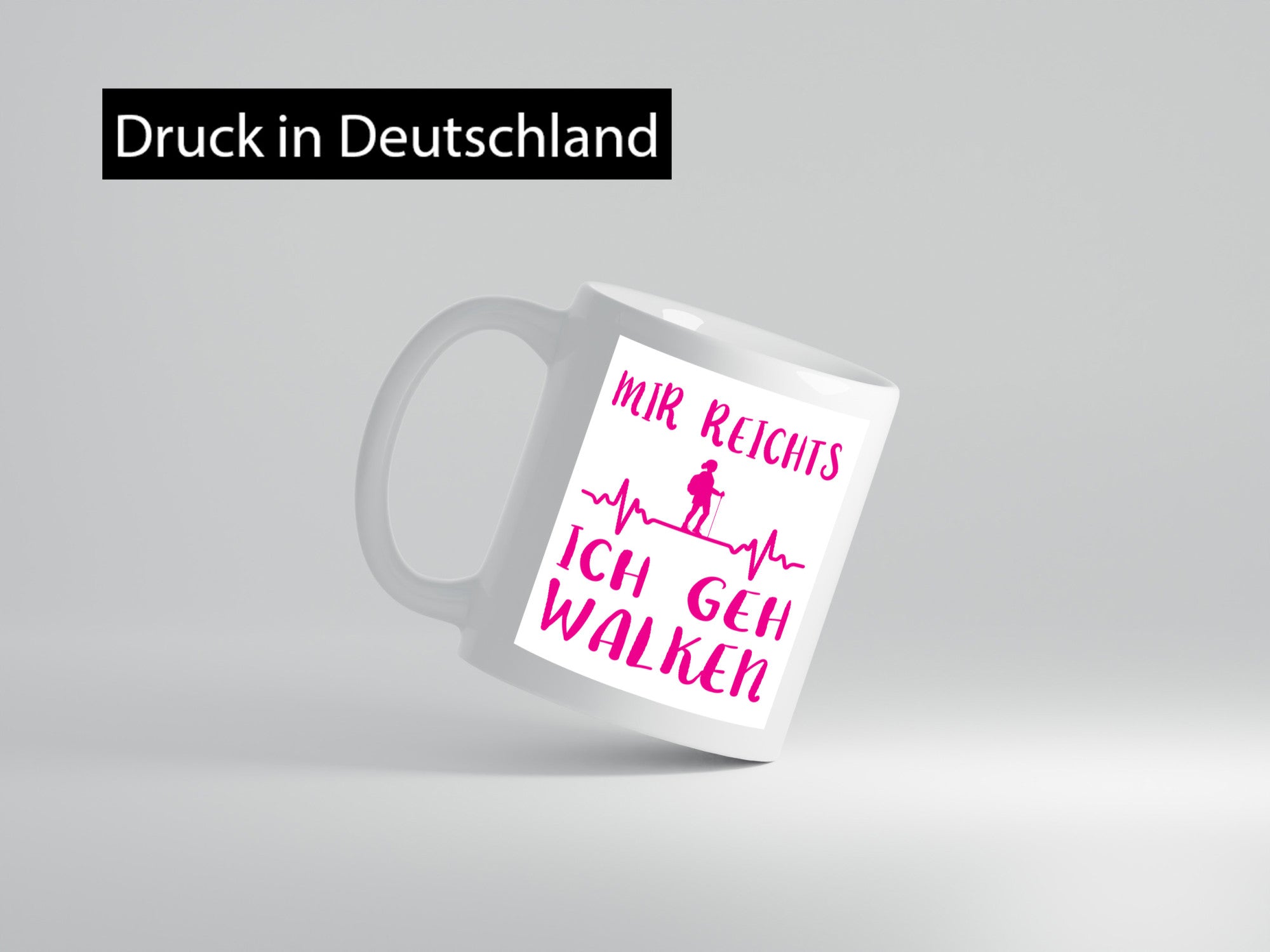 Ich geh walken | Mensch Herzschlag Geschenk Humor Geschenkidee lustiger Spruch