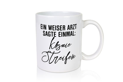 Weiser Arzt Tasse | unleserliche Schrift Ärzte Humor Geschenk Geschenkidee