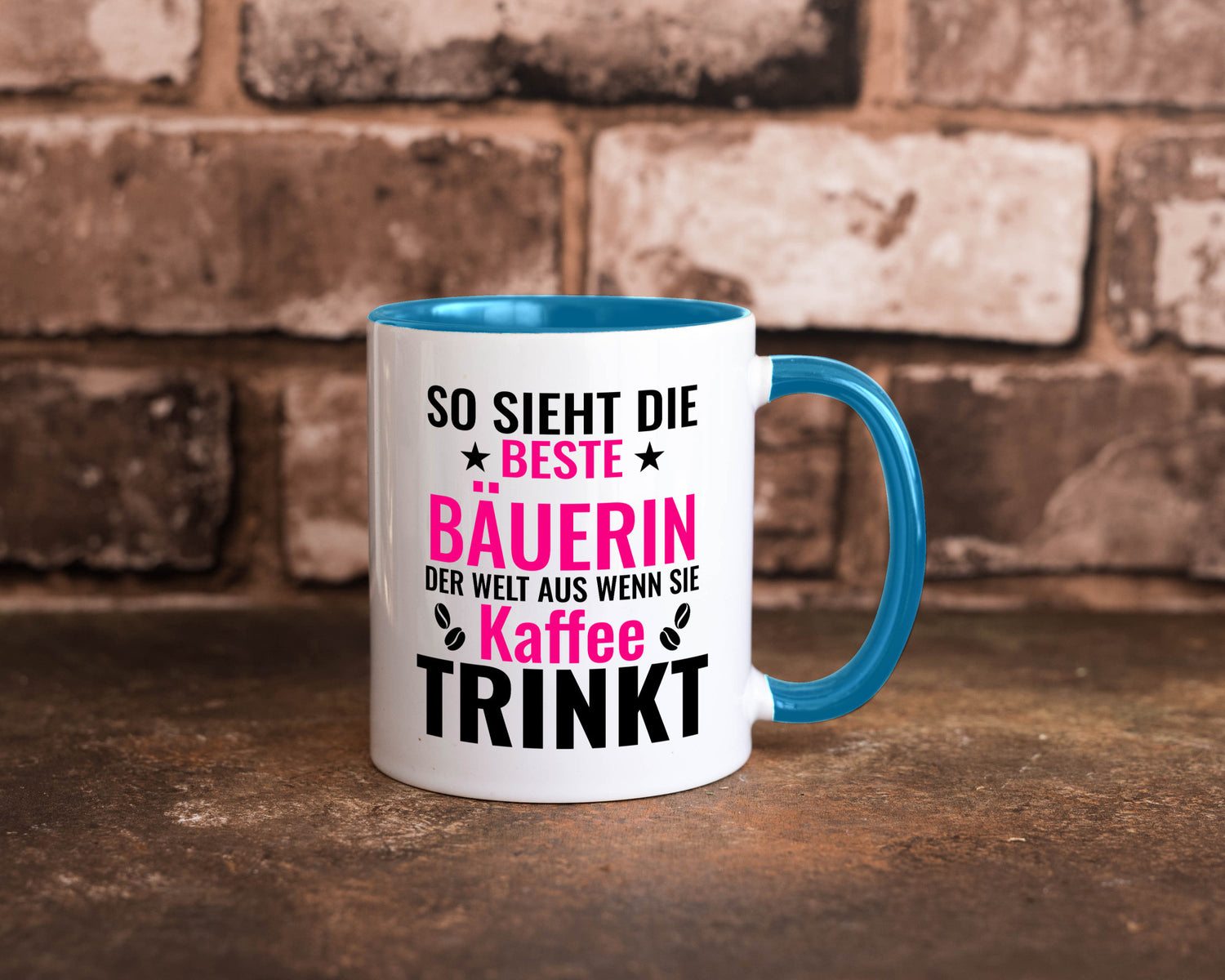 Kaffee trinkt: Bäuerin | Bauernhof Landwirtschaft Geschenk Humor Geschenkidee