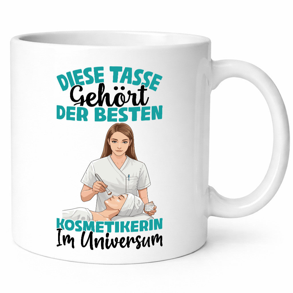 Im Universum: Kosmetikerin | Kosmetik Stylistin Humor Geschenkidee Tasse