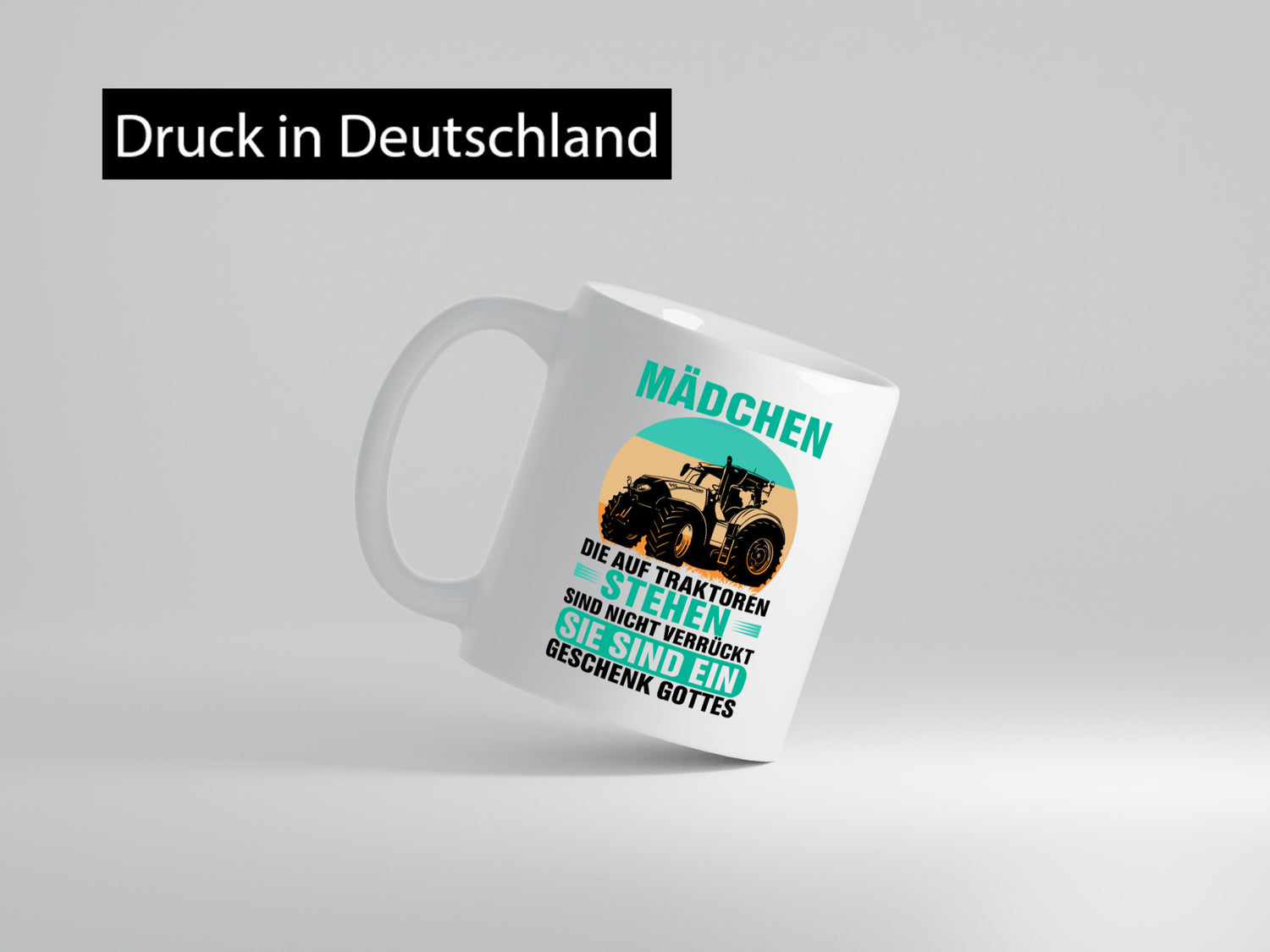 Mädchen die auf Traktoren stehen | Landwirt Bauer lustiger Spruch Geschenk
