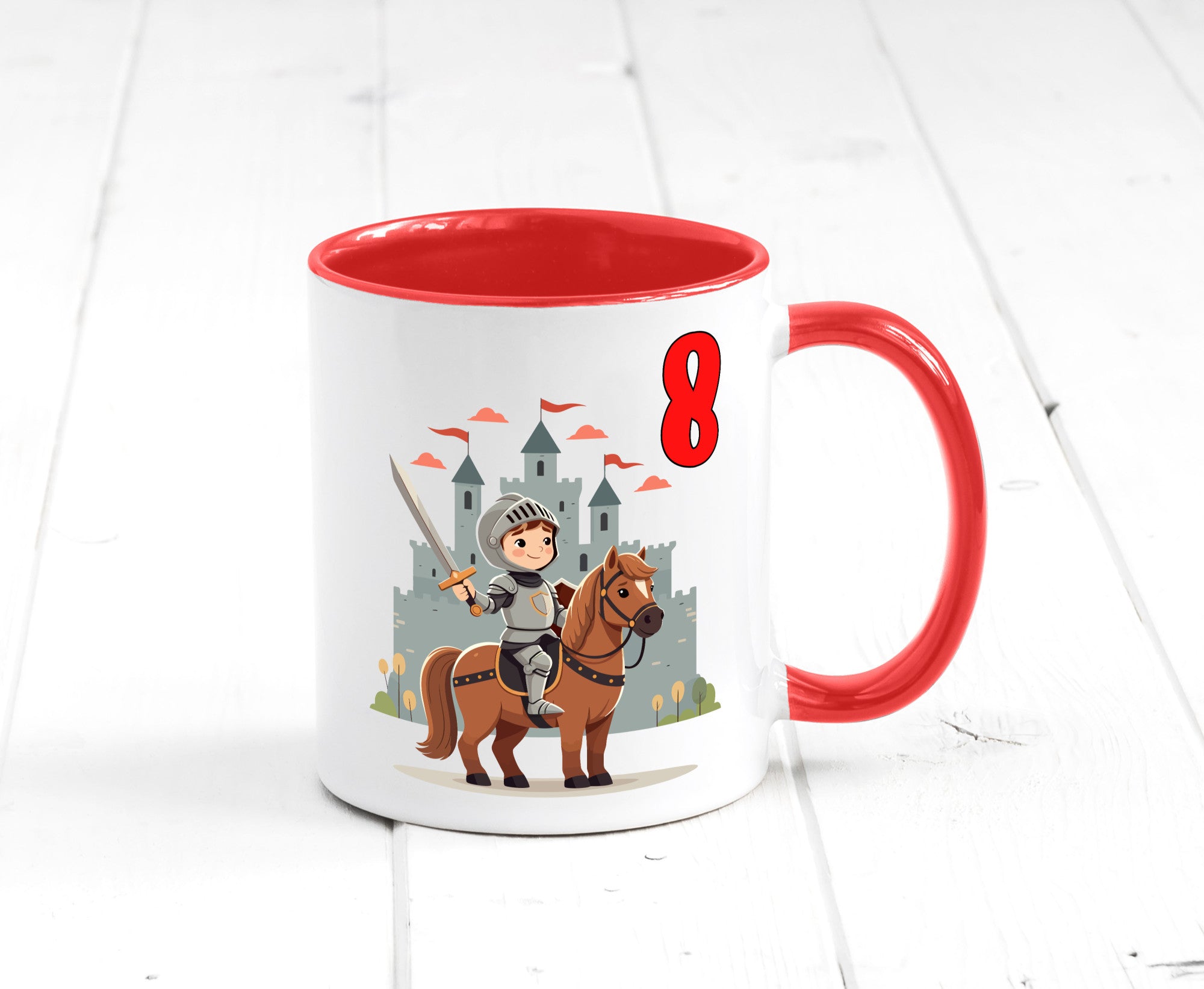 8. Geburtstag | 8 Jahre Ritter Junge Schloss Geschenk Geschenkidee lustiger
