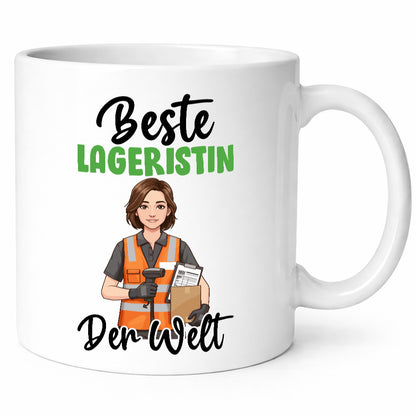 Beste Lageristin | Beruf Lager Arbeiterin v2 Geschenkidee Arbeit Kollegen Büro