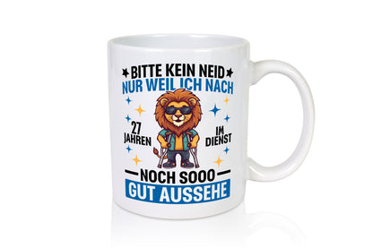 27 Jahre im Dienst | Arbeitsjubiläum Arbeit Geschenkidee Kollegen Büro Humor