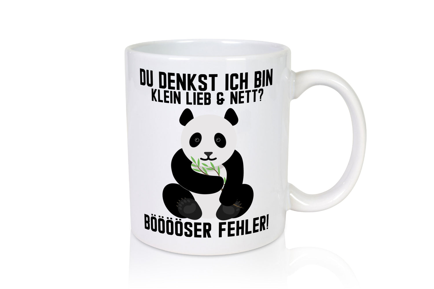 Klein Lieb und Nett | süßer Pandabär lustiger Spruch Geschenk Humor