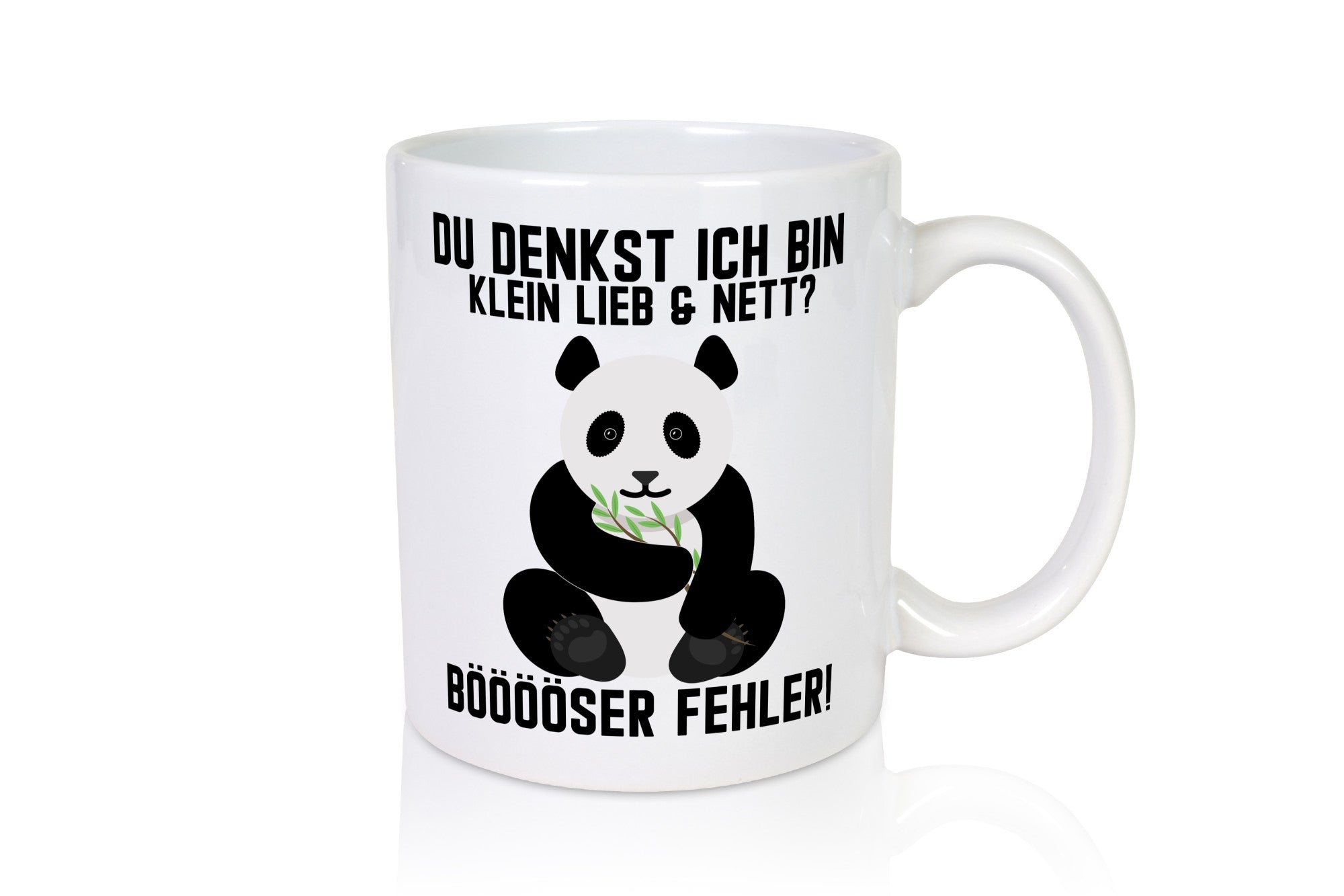 Klein Lieb und Nett | süßer Pandabär lustiger Spruch Geschenk Humor