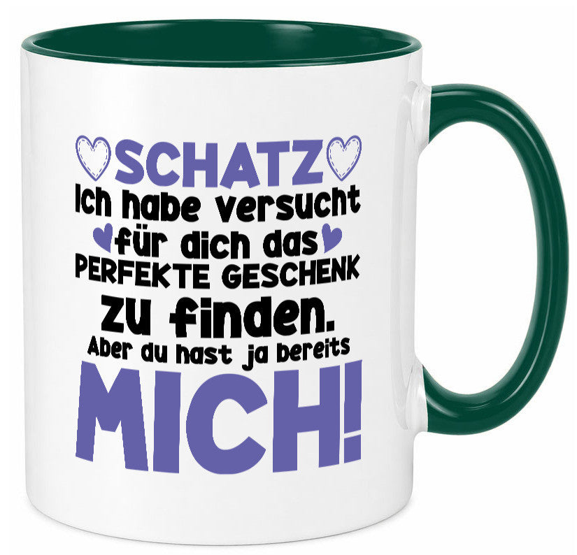 Schatz | Liebe Valentinstag Freund Freundin Herz Geschenkidee Humor Tasse